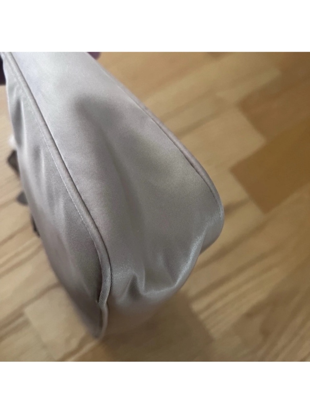 Prada Small Shoulder Bag in Light Beige Nylon - Picture 6 of 11